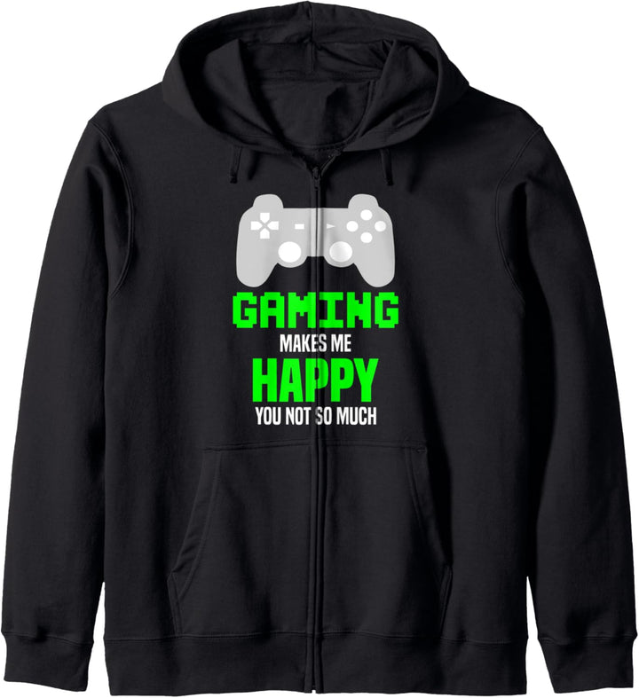 Das Spielen macht mich glücklich, dass du nicht so lustig Kapuzenjacke