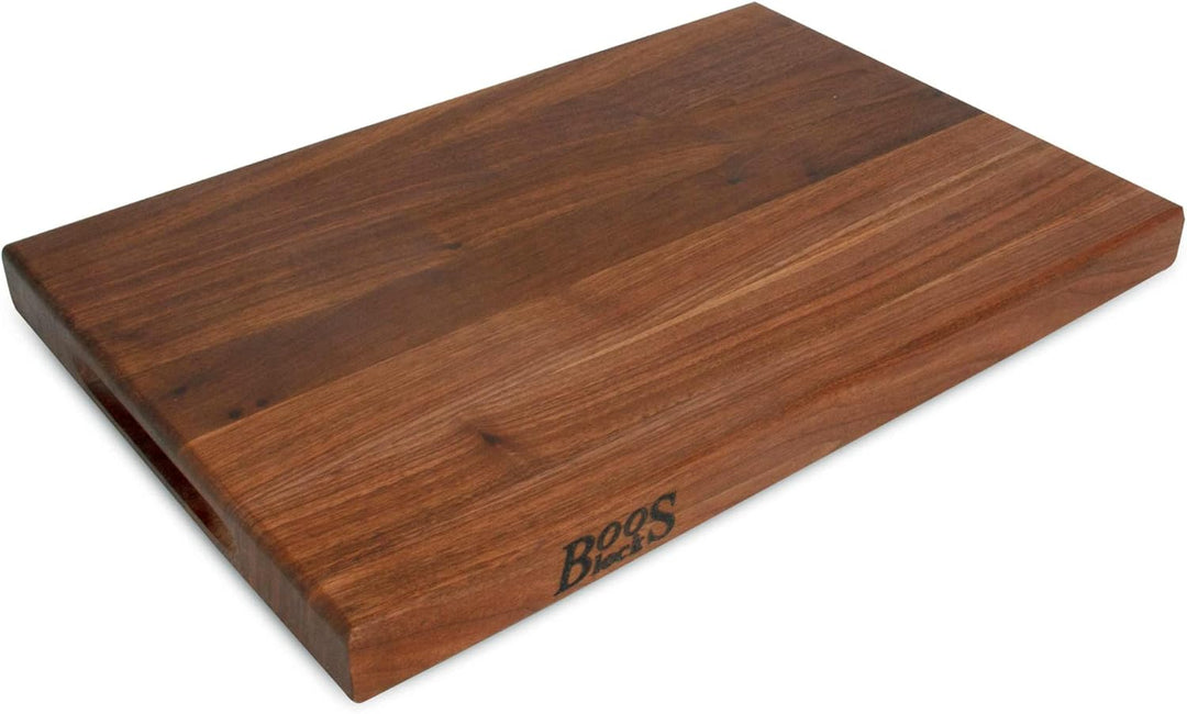 Boos Blocks WAL R01 Gourmet Walnussholz Schneidebrett von John Boos beidseitig verwendbar, seitliche