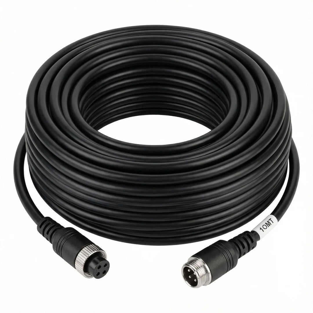 HUACHANG 33ft 10M 4 Pin Aviation Extension Wasserdichtes Kabel für 4 Pin Monitor Truck Van Trailer R