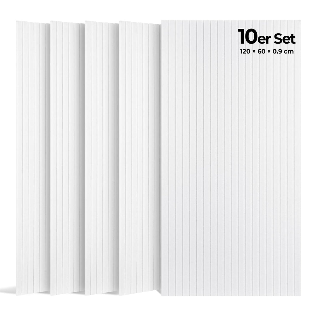 Akustikpaneele Selbstklebend, 10 Stück 120x60x0.9 cm(7.2m²) Wandpaneele Selbstklebend, Hohe Dichte S