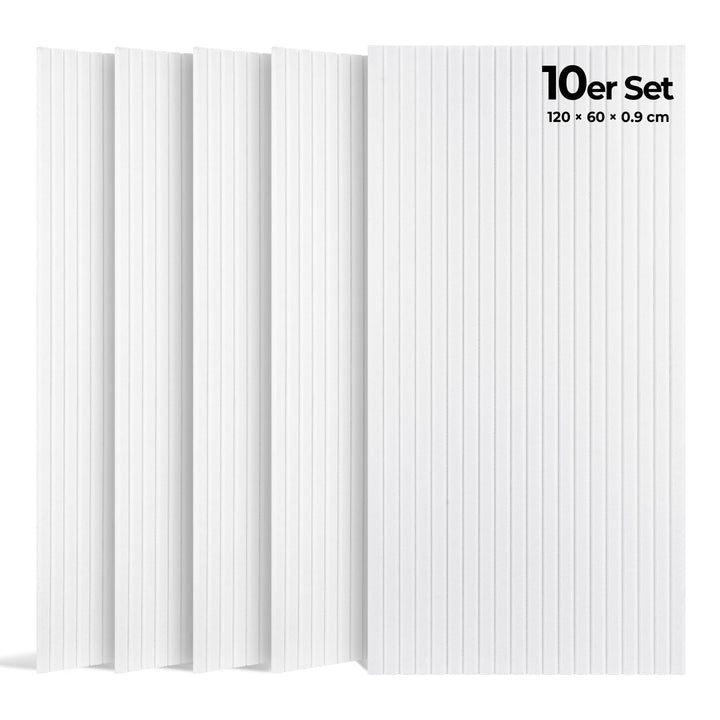 Akustikpaneele Selbstklebend, 10 Stück 120x60x0.9 cm(7.2m²) Wandpaneele Selbstklebend, Hohe Dichte S