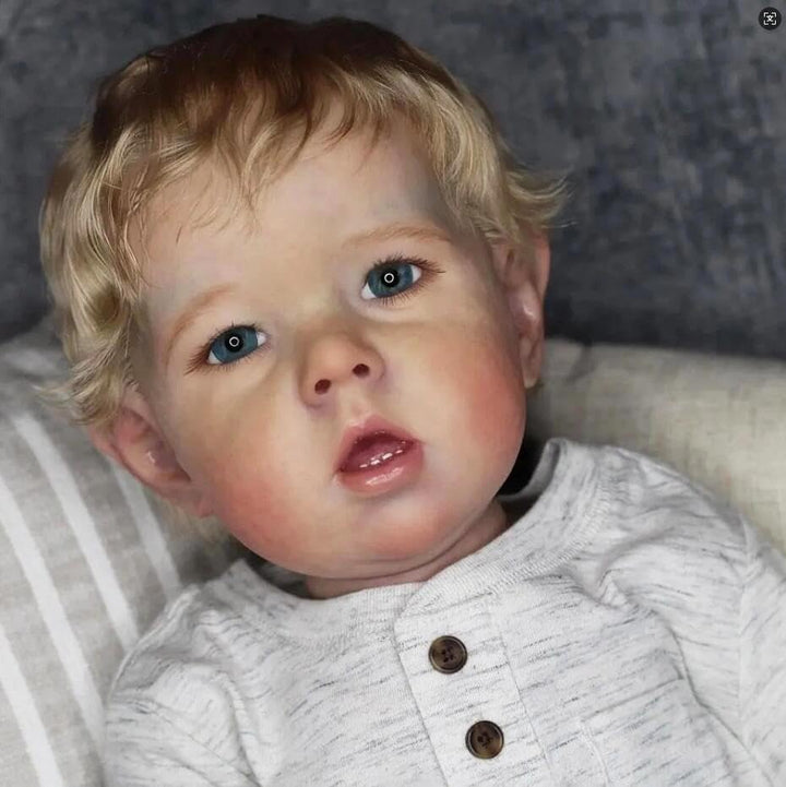 Zero pam Reborn Baby Vollsilikon Lebensecht 50CM Reborn Puppen Lebensecht 3D Haut Silikon Baby Junge