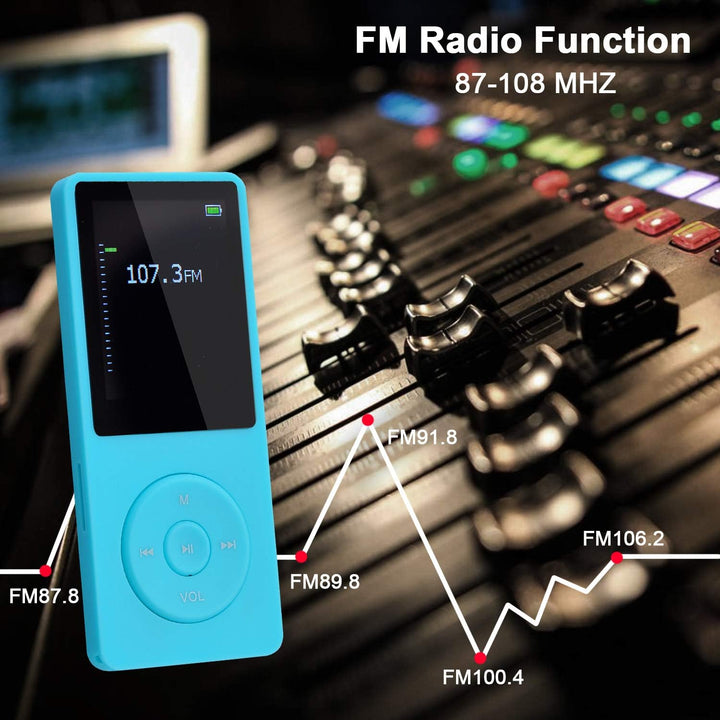 8GB Tragbare MP3 Musik Player, Support bis zu 64GB SD Speicherkarte, Lossless Sound HiFi MP3 Player,