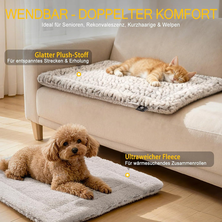 Mora Pets Wärmedecke für Katze Selbstheizende Katzendecke Selbstwärmend Decke Heizdecke für Katzen u
