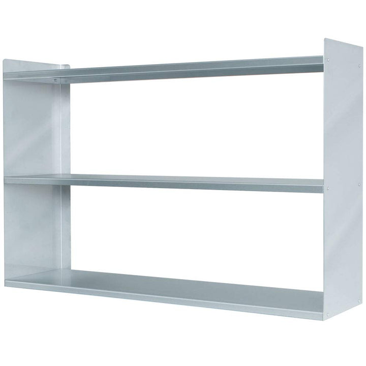 Wandregal aus Edelstahl, BxTxH 1000x250x650 mm, 3 Regalböden, Silber