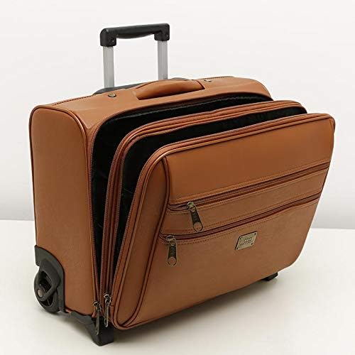 MISAKO Bass Wb TRO Rollkoffer für Geschäftsleute Herren - Bass Kamel 37 X 44 X 21 cm, Bass Kamel