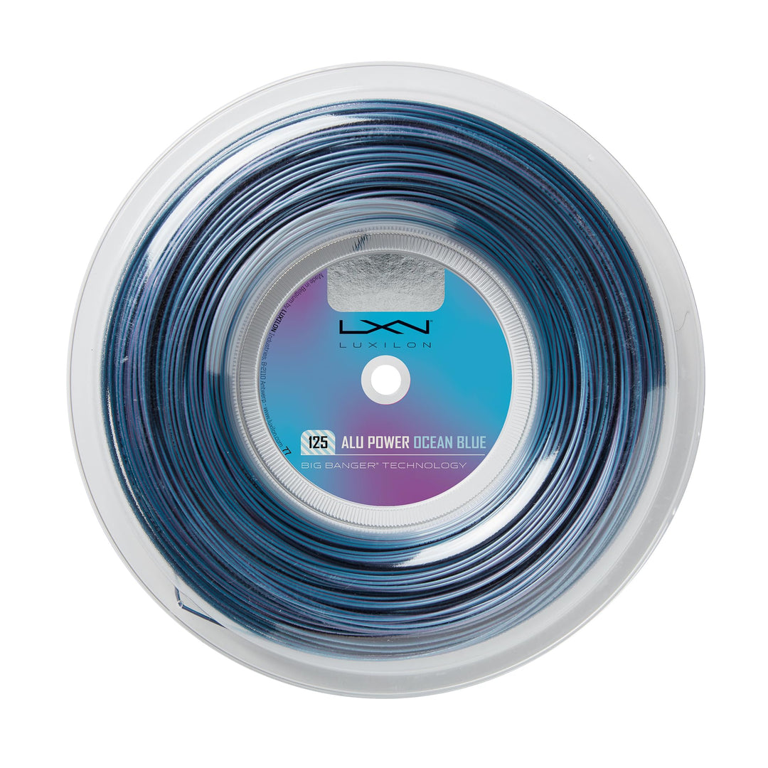 Luxilon ALU Power Tennissaite - Set und Rolle ALU Power 1.25mm Ozeanblau 200 m Spule, ALU Power 1.25