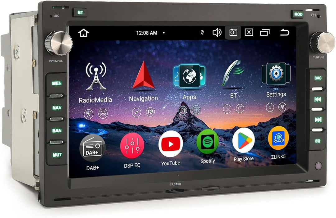 Erisin 7 Zoll 8-Kern 4GB+64GB Android 16 Autoradio Bluetooth GPS Navi für VW Golf 4 Polo Jetta Passa