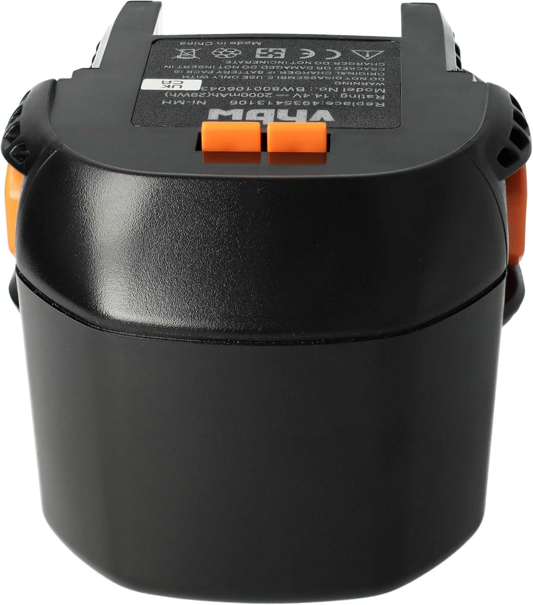vhbw 2X Akku kompatibel mit AEG FL 14 Werkzeug (2000 mAh, NiMH, 14,4 V)