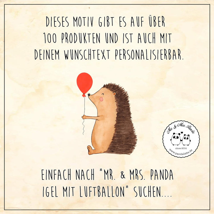 Mr. & Mrs. Panda Pott Igel Luftballon - Geschenk, Happy Birthday, Ballon, Plastikbecher, Henkelbeche
