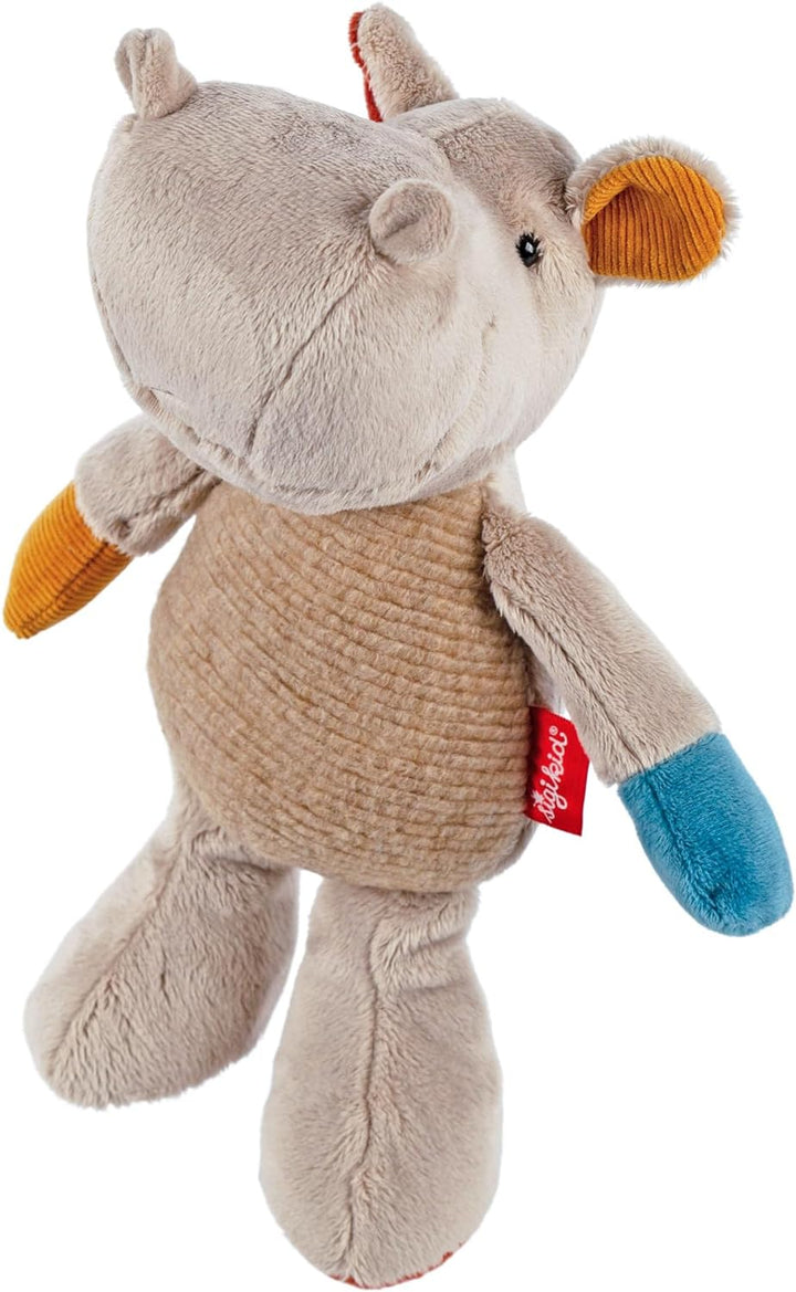 sigikid 43229 Patchwork Stofftier, Mehrfarbig/Nilpferd, Mehrfarbig/Nilpferd