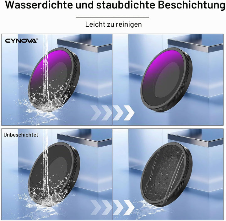 CYNOVA Osmo Nano ND Filter,3er Pack ND8, ND16, ND32,Osmo Nano Filterset Kompatibel mit DJI Osmo Nano