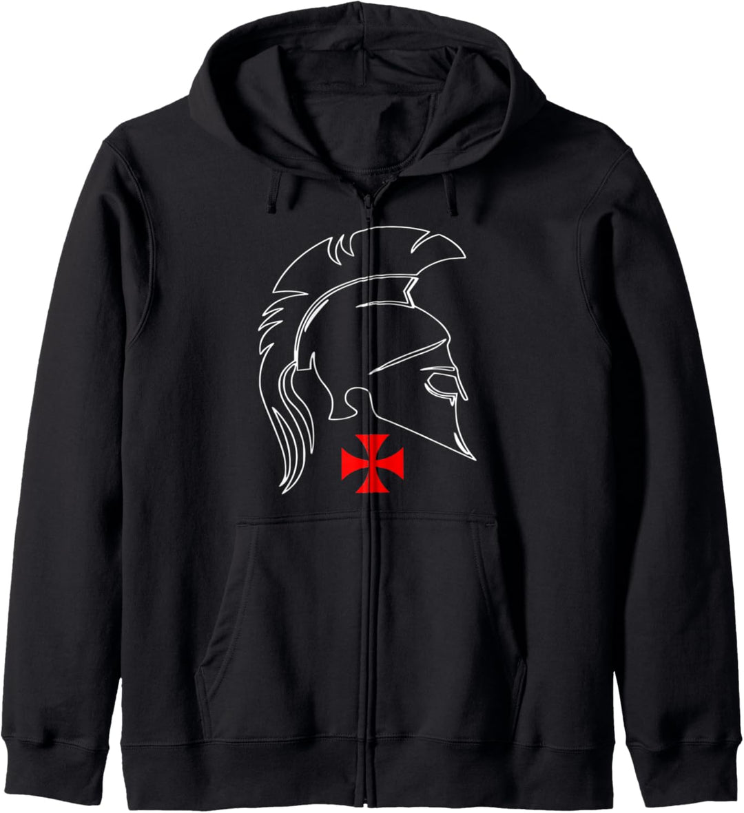 Templer Ritter Kreuz Kapuzenjacke