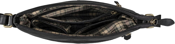 Benthill Echt Leder Umhängetasche | Damen Schultertasche aus Rindsleder | Schmale Vintage Damen Hand