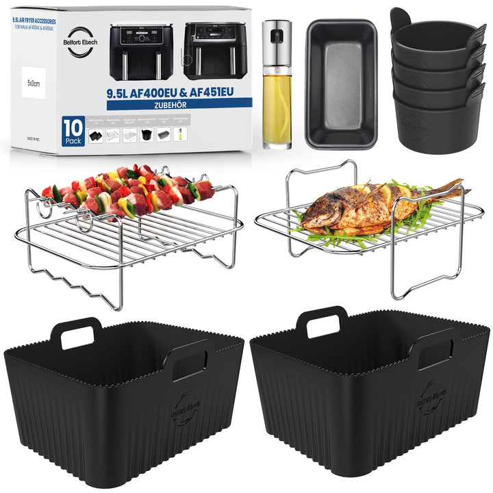 Ninja 9,5L AF400EU Zubehör | BPA-FREI | Hochwertige Materialien | 2,5mm dicke Silikonform | 2 Stück