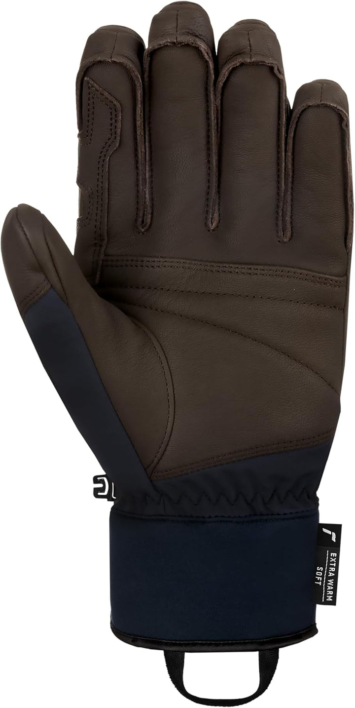 Reusch Skihandschuhe 7.5 blau-braun, 7.5 blau-braun