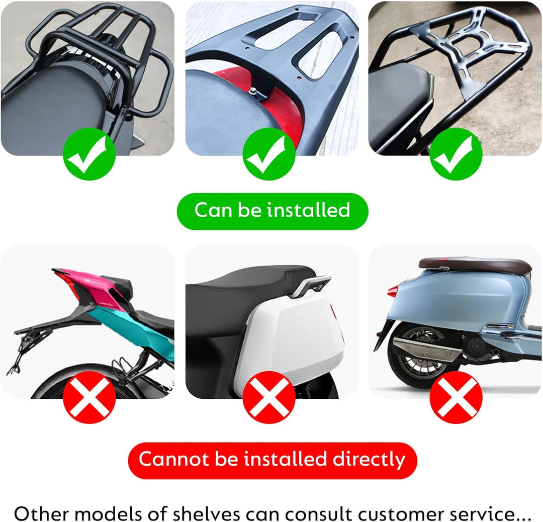 LGVOA Motorradkoffer Topcase, Topcase für Roller, Topcase Motorrad mit Sicherheitsschloss, Wasserdic