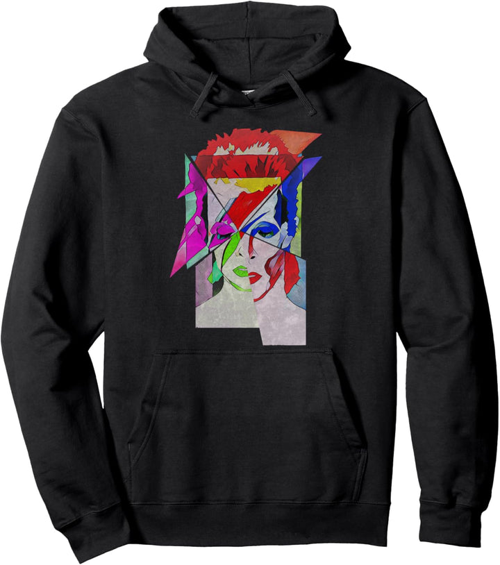 Abstract 80s rock and roll punk rock Pullover Hoodie