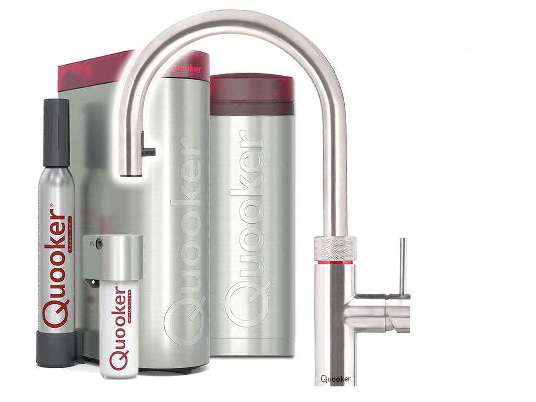Quooker PRO3 & CUBE | Flex RVS (Voll-Edelstahl) inkl. Cube-Filter, Edelstahl
