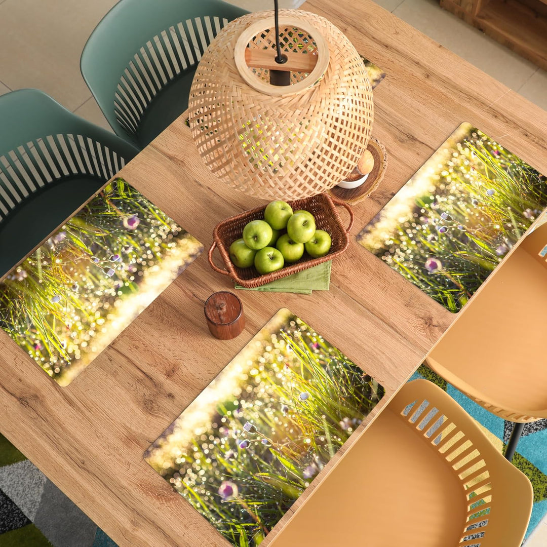 KitchenYeah© Platzsets Abwaschbar 6-Teilig 45x30 cm Tischsets Platzdeckchen Platzset Unterlage Tisch