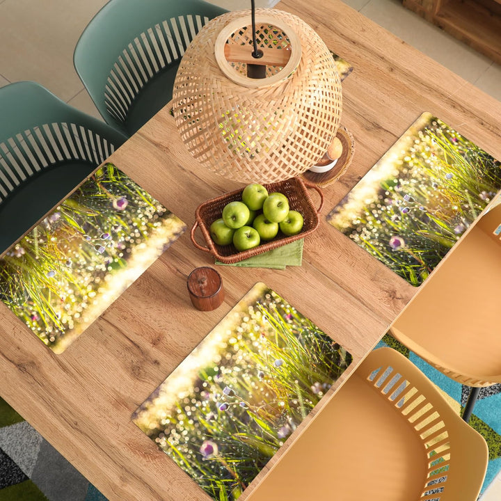 KitchenYeah© Platzsets Abwaschbar 6-Teilig 45x30 cm Tischsets Platzdeckchen Platzset Unterlage Tisch