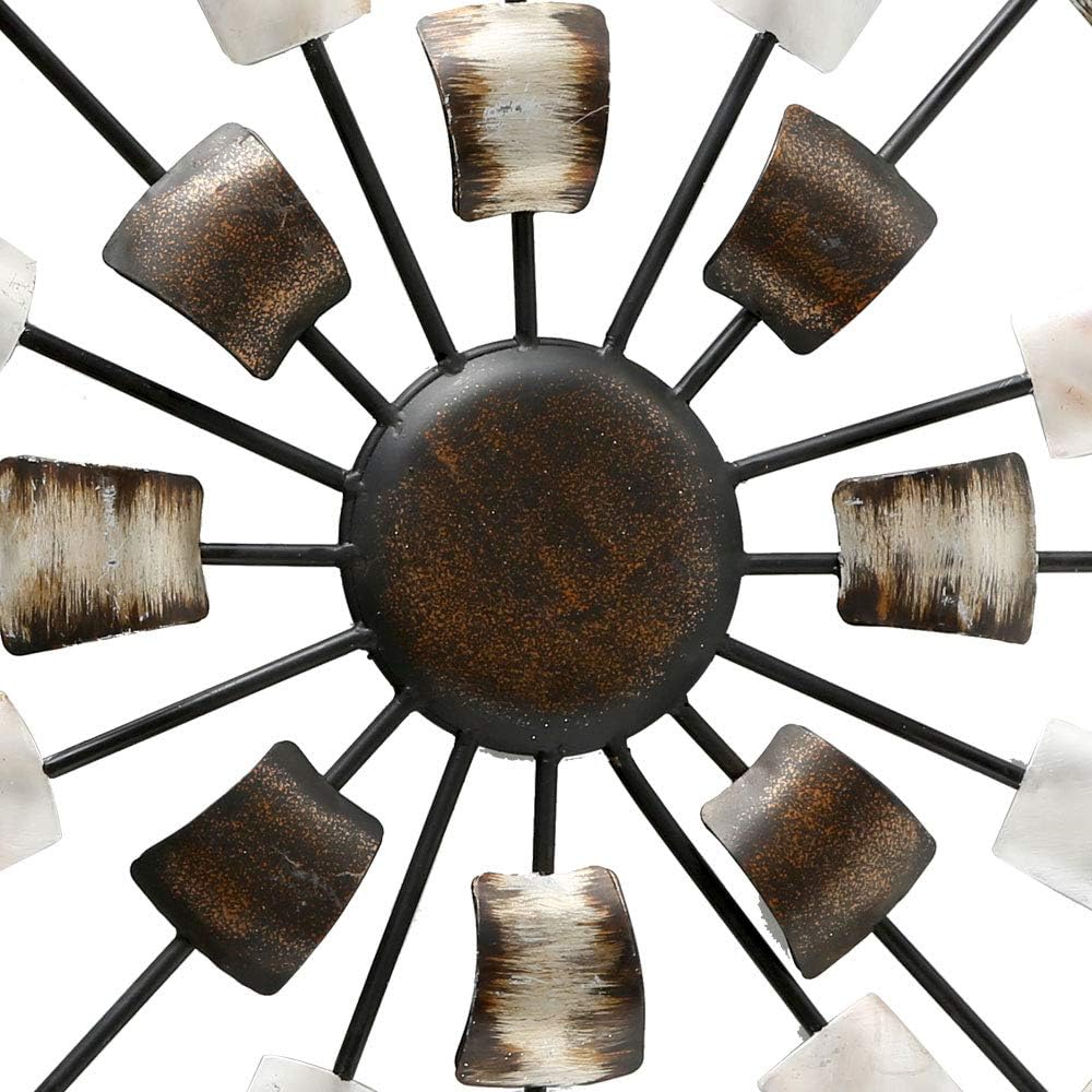 BOLTZE Wand Dekoration Bild Deko Kunst Schlaf Gäste Zimmer Behang braun beige rund 4679400