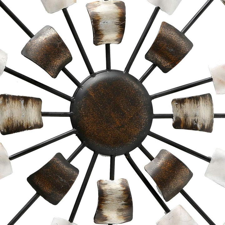 BOLTZE Wand Dekoration Bild Deko Kunst Schlaf Gäste Zimmer Behang braun beige rund 4679400