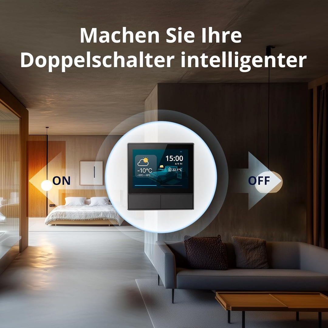 SONOFF NSPanel Smart Scene WLAN Wandschalter,WiFi Smart Schalter,2 Way Smart Home Control Panel für