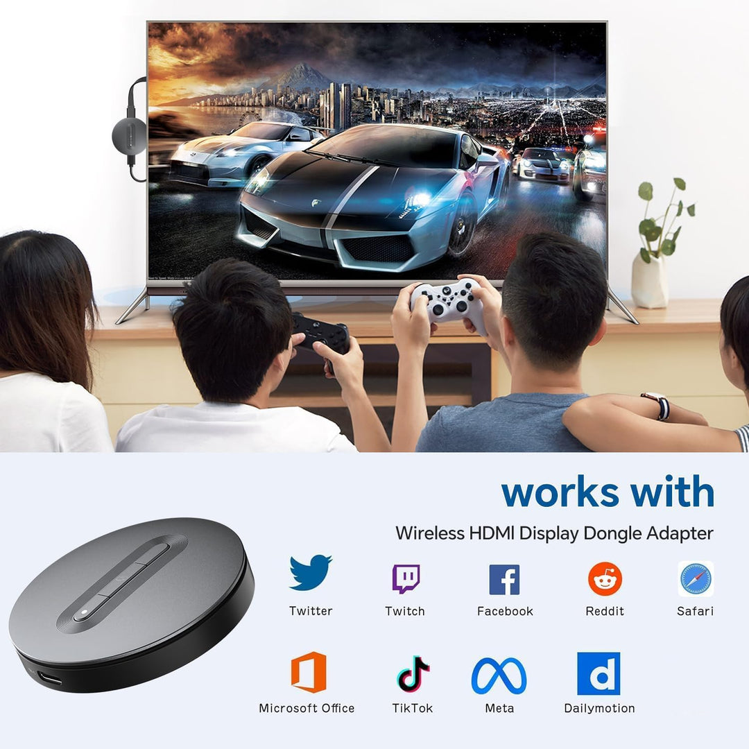 Miracast Dongle DLNA AirPlay HDMI Display Adapter Wireless Plug & Play Streaming Video und Audio von