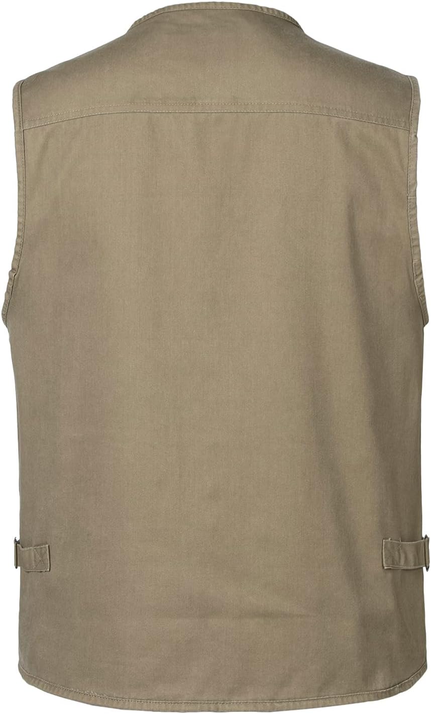KTWOLEN Herren Outdoor Weste mit Multi-Taschened Anglerweste Jagd- und Angler Camping Wandern Weste