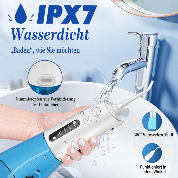 SURFOU Munddusche Kabellos Water Flosser for Teeth, Elektrische Zahndusche Wasser Zahnreiniger, Oral