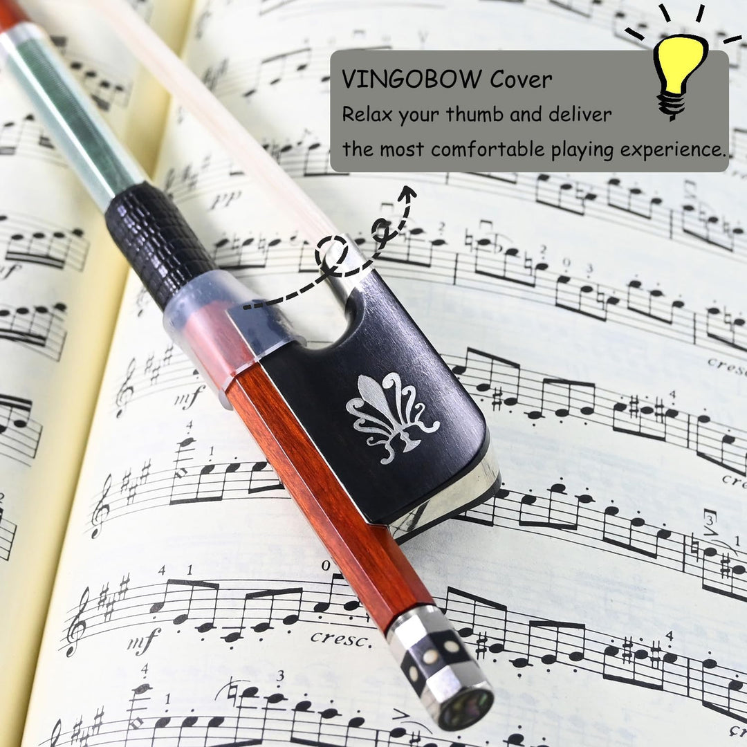 vingobow 4/4 Grösse Pure Silber montiert Pernambuco Cello Bogen für concetro Level. ausgewogen warme