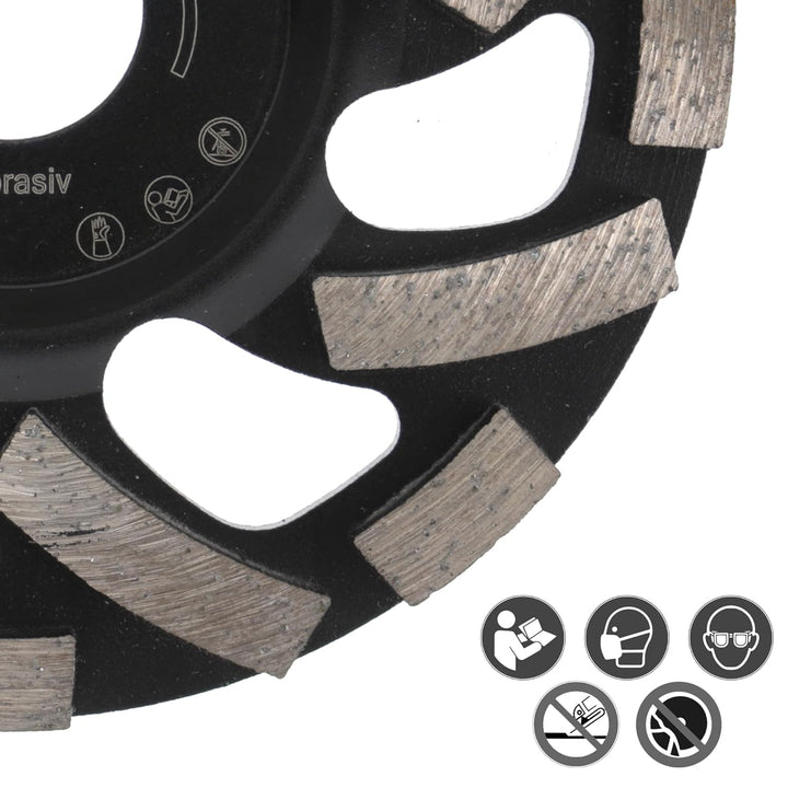 PRODIAMANT Diamant-Schleiftopf 115 mm x 22,2 mm Turbo ST91 Diamantschleifscheibe Asphalt Estrich Pro