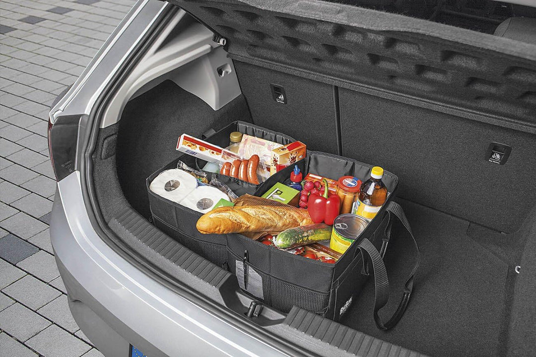 WEDO BigBox Shopper XL – robuste Kofferraumtasche 72 L, faltbar, 100 kg Traglast, Polyester, mit Inn