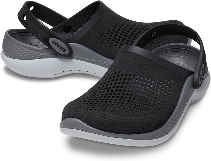 Crocs Unisex Literide 360 Clog 36/37 EU Black Slate Grey, 36/37 EU Black Slate Grey