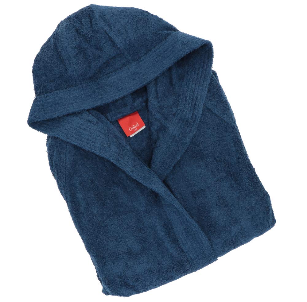 Gabel 09800 290 Bademantel für Erwachsene, 100% Baumwolle, Blau, Grösse XXL XXL Blau, XXL Blau