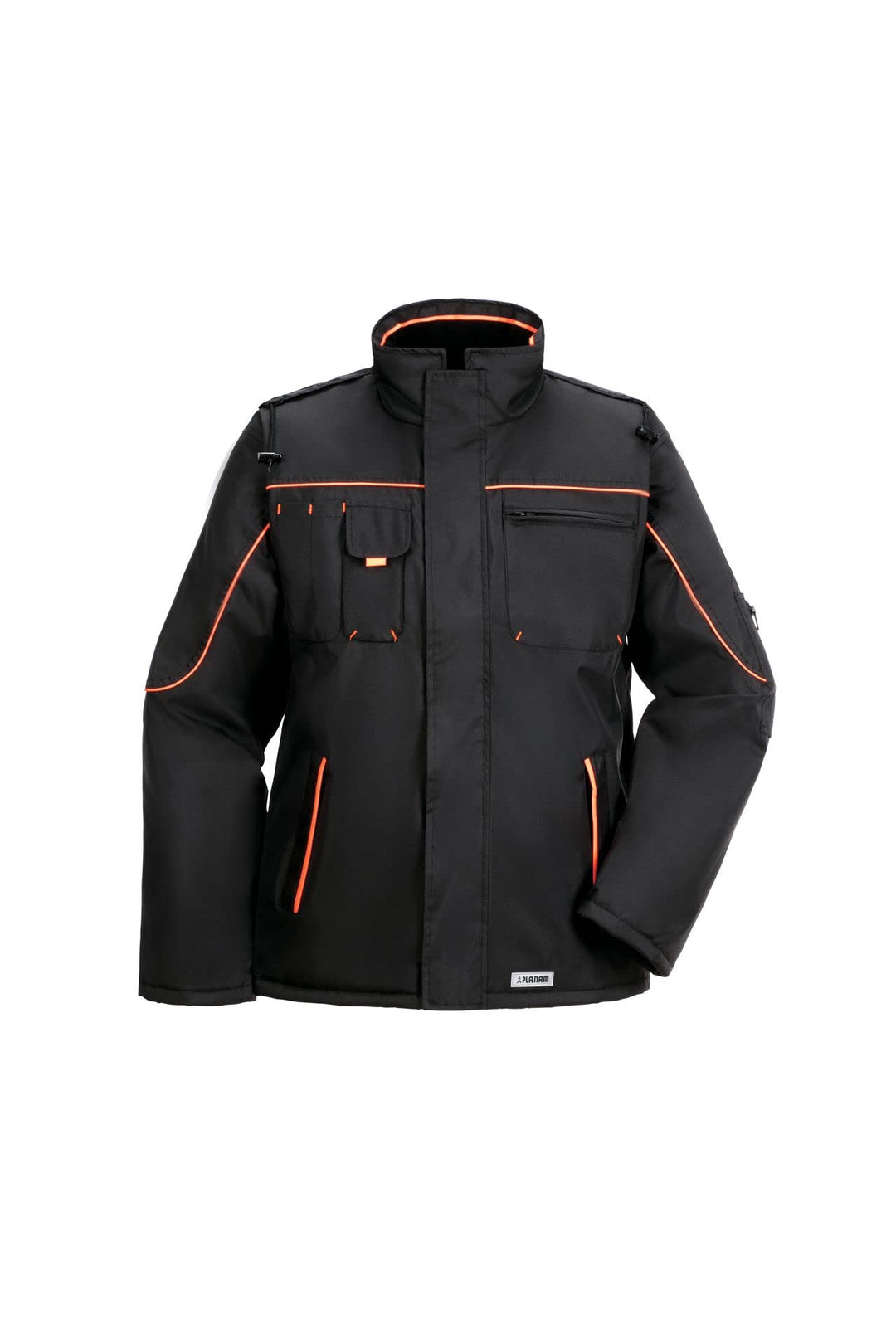 Planam 3535 Wetterjacke, schwarz/orange, XL schwarz/orange XL, schwarz/orange XL