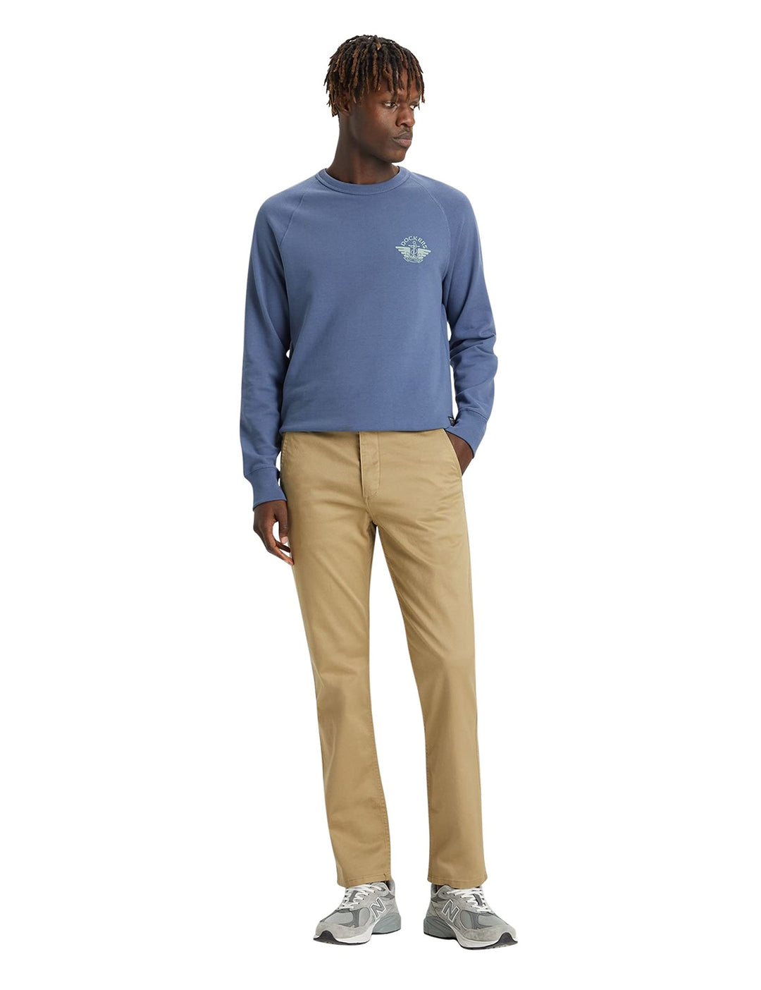 Dockers Herren Alpha Original Khaki Slim Hose 28W / 32L New British Khaki, 28W / 32L New British Kha