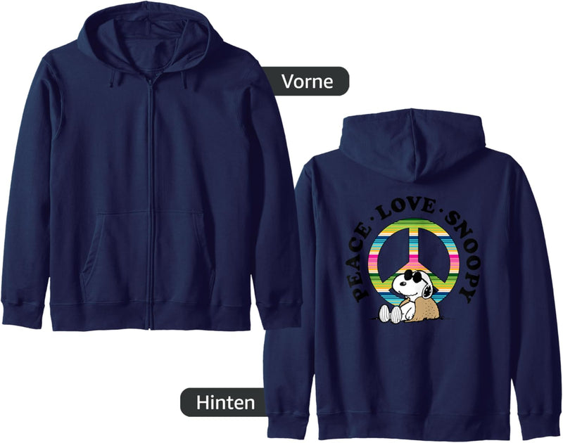 Erdnüsse - Peace Love Snoopy Kapuzenjacke