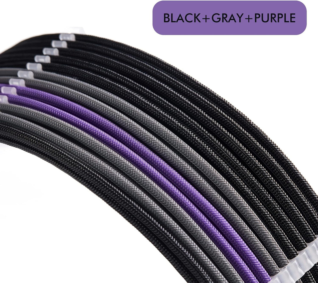 Formulamod Verlängerungskabel für Netzteil, 18 AWG (1) ATX 24P, (2) EPS 8-P+ (3) PCI-E8-P, mit Kämme