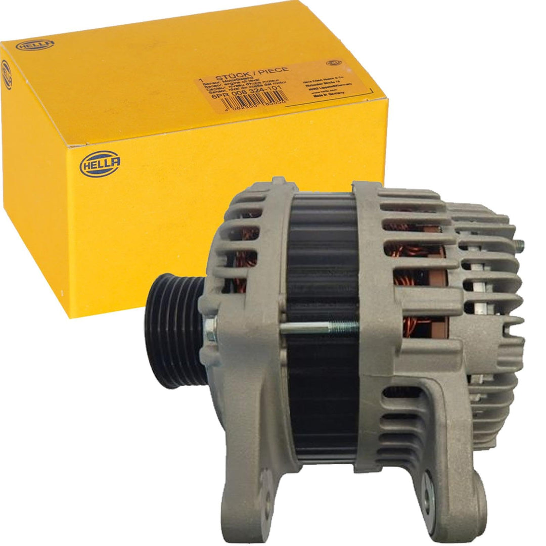 HELLA - Generator/Lichtmaschine - 14V - 120A - für u.a. Nissan Qashqai I (J10, NJ10, JJ10E) - 8EL 01