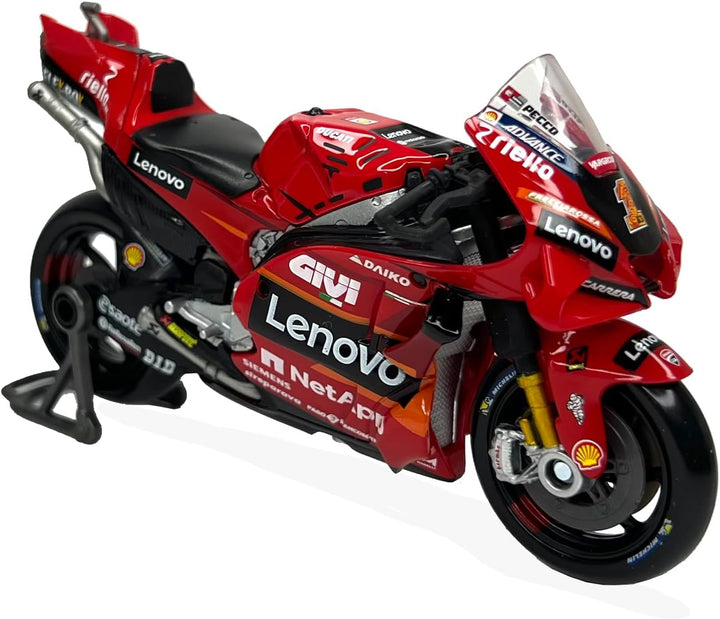 Bburago 1:18 Massstab 36396 – Ducati Desmosedici GP23 Motorrad Moto GP – #1 F. Bagnaia