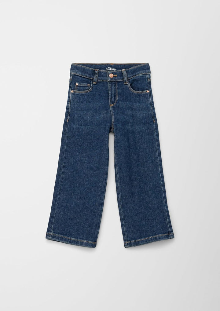 s.Oliver Junior Mädchen Jeans Hose, Wide Leg Blue 104