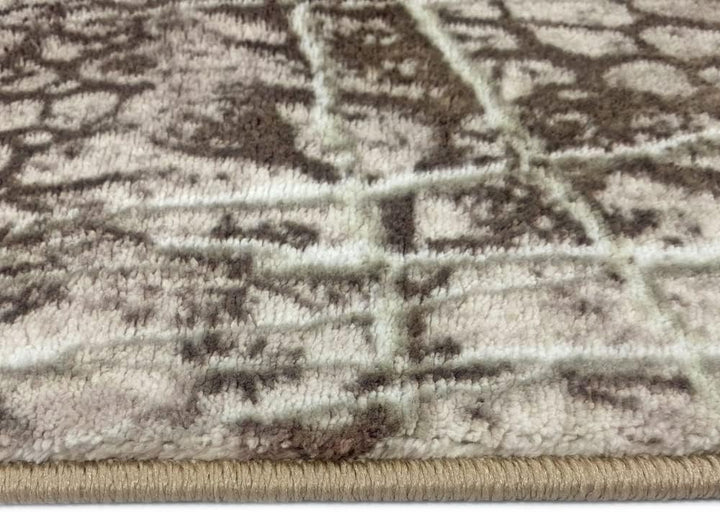 Teppich-Traum Moderner Dielen Designerteppich mit dezenten Farben abstrakt Gemustert in beige, Gröss