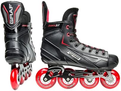 Grafskates Max 9 Hockey Inliner Senior - Rollschuh - Inline Skates - Polypropylen, PE - Schnürung -