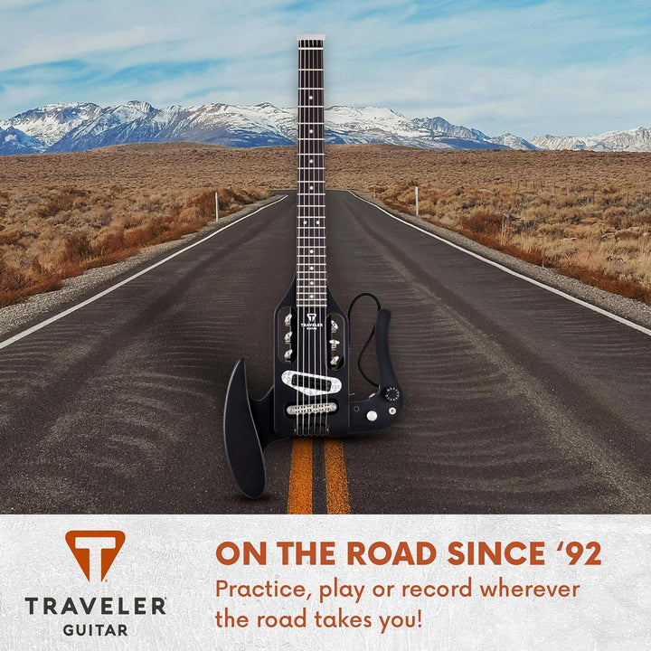 Traveler Guitar Pro-Series Mod-X E-Gitarre, Schwarz matt (PSM BKM) Schwarz matt Griffbrett aus schwa