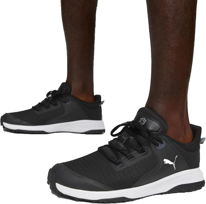 PUMA Herren Fusion Grip Golfschuh 42 EU Puma Black Puma Silver Quiet Shade, 42 EU Puma Black Puma Si