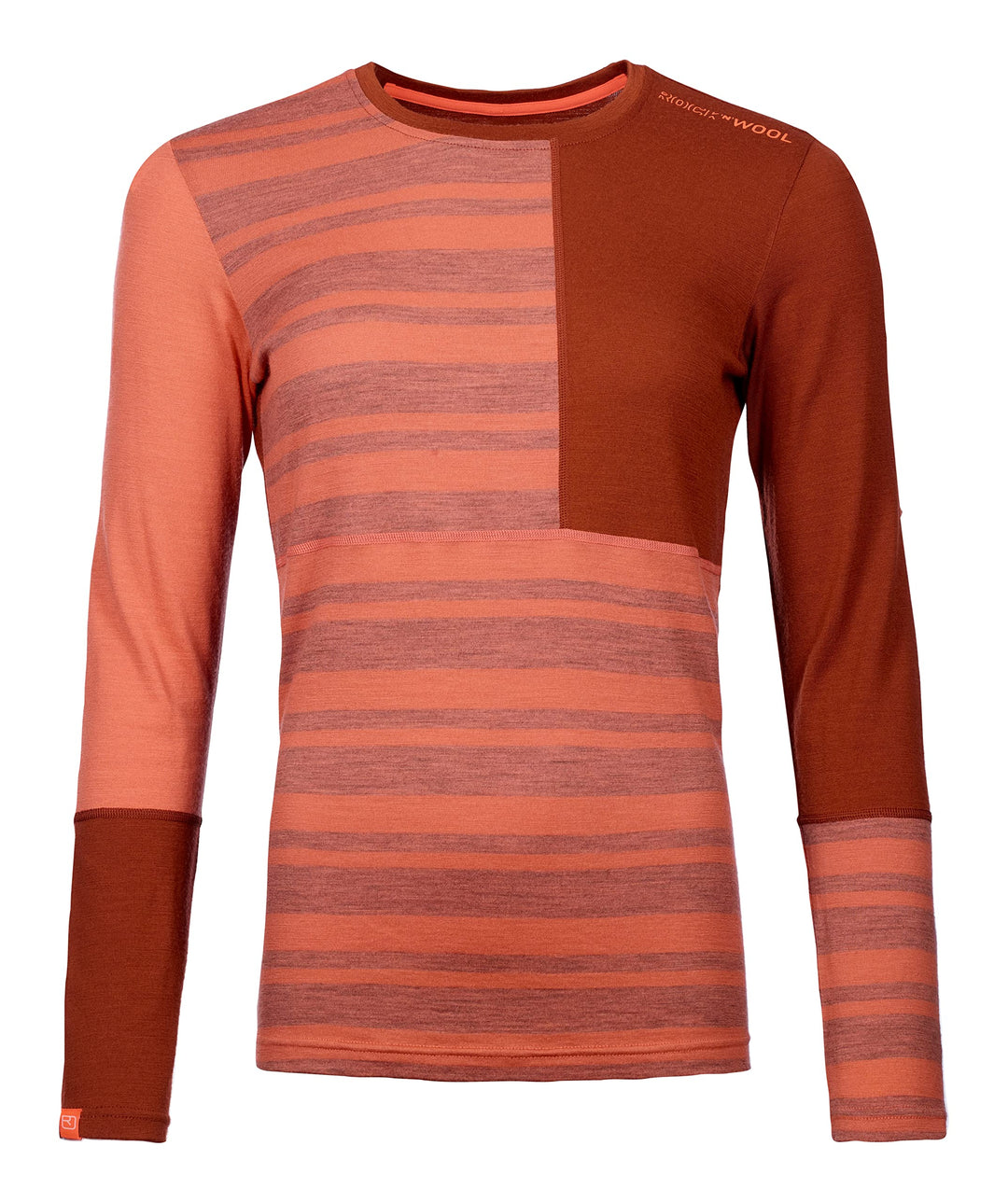 ORTOVOX Damen 185 Rock'n'Wool Long Sleeve W Sweatshirt XL Korallenrot, XL Korallenrot