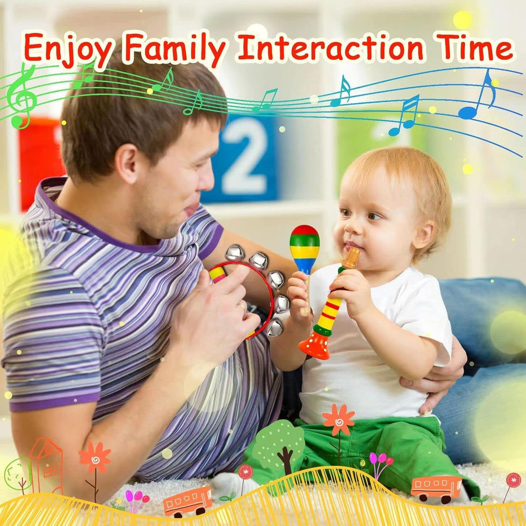 Kinder Musikinstrumente Holz Kleinkind Percussion Spielzeug Set