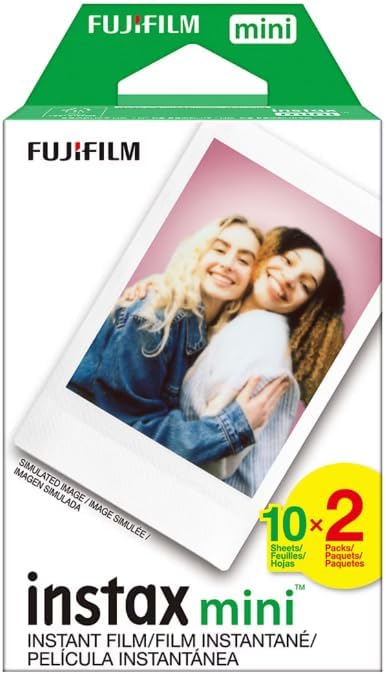 Fujifilm Instax Mini 12 Sofortbildkamera mit Bonusfilm, 20 Blatt - Flieder (Lila)